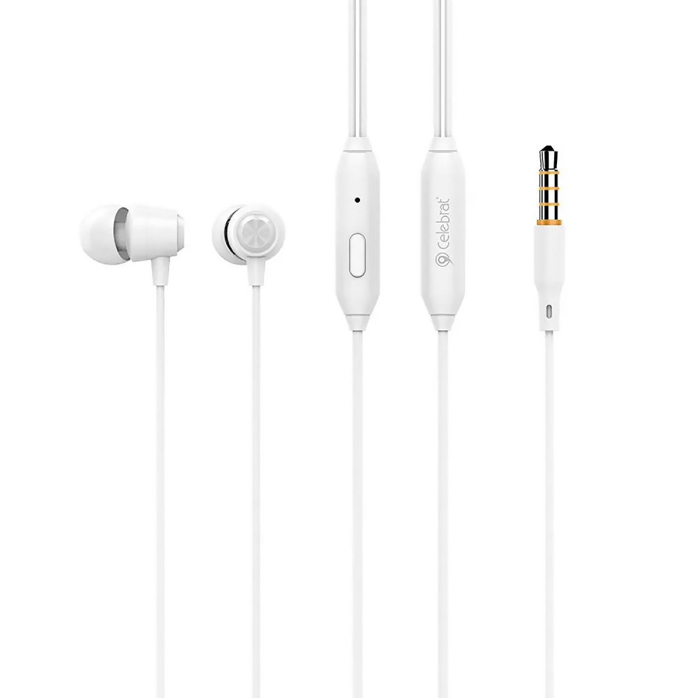 Наушники с микрофоном Celebrat G4 белые 2