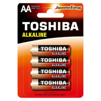 Батарейка алкалиновая АА Toshiba Alkaline LR6GCA BP-4C 4 шт блистер 001