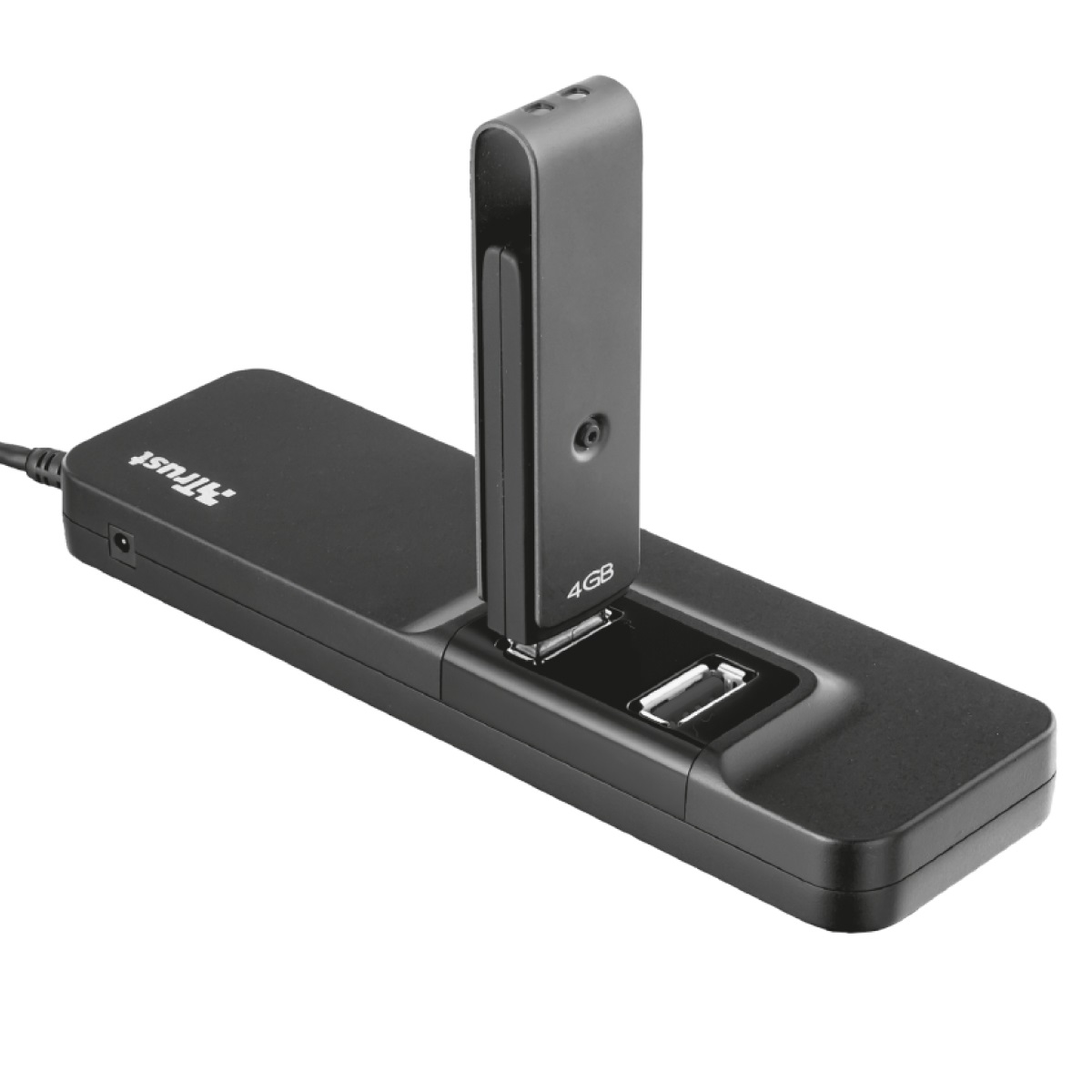 USB - Xaб Trust Oila 7USB черный 2