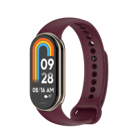 Ремешок WB13 для Xiaomi Mi Band 9 силиконовый бордовый (236234) 001