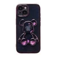 Чехол SC329 для iPhone 15 силиконовый фиолетовый 001