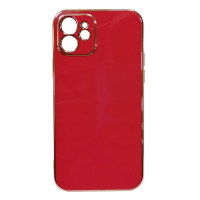 iPhone 11 красный с золотой окантовкой