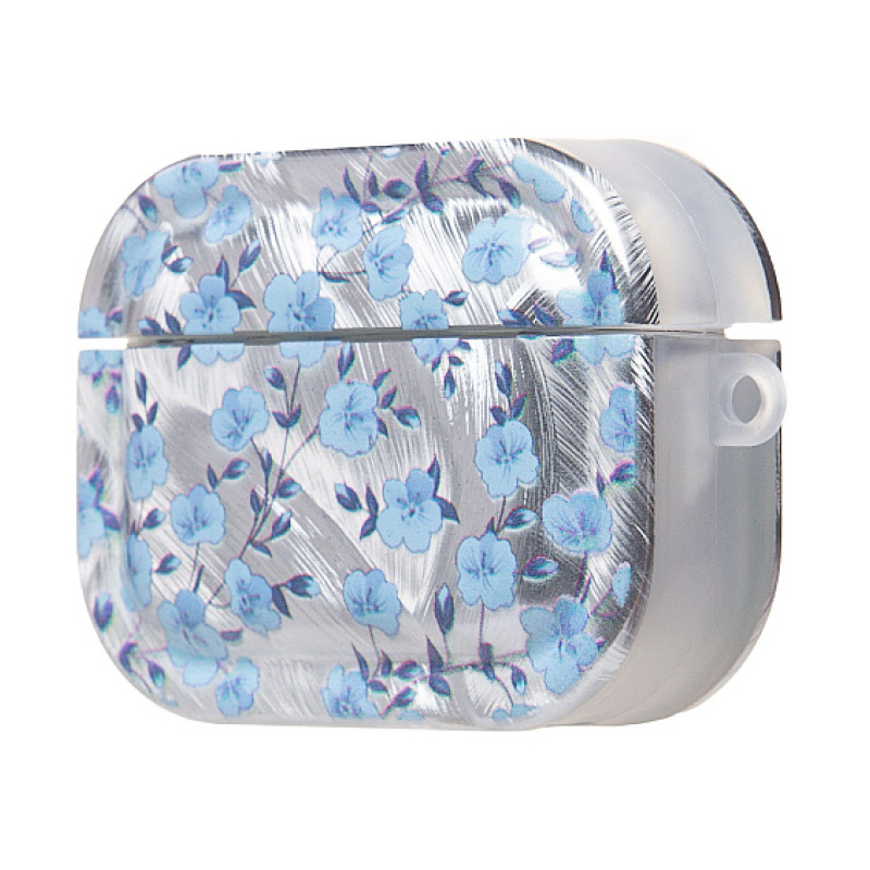 Чехол PCP10 для AirPods Pro 2 пластиковый серо-голубой 002