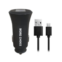 More Choice AC23А 2USB Micro USB cable Black 001
