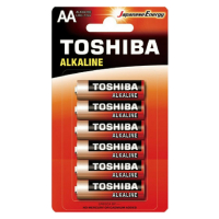 Батарейка алкалиновая АА Toshiba Alkaline LR6GCA BP-6C 6 шт блистер 001
