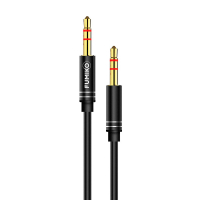 Аудиокабель AUX FUMIKO AC02 Jack 3.5 мм черный 1 м