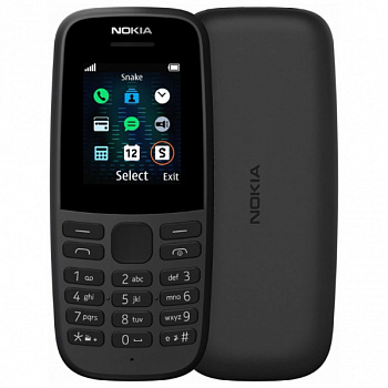 Сотовый телефон Nokia 105 черный